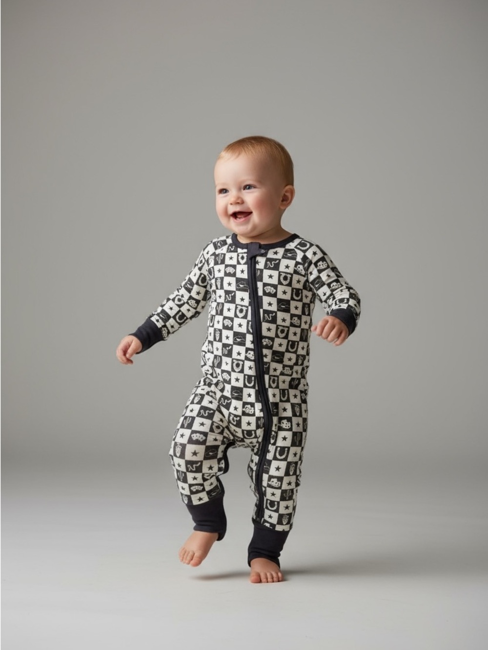 Cowboy Checker Print pajamas